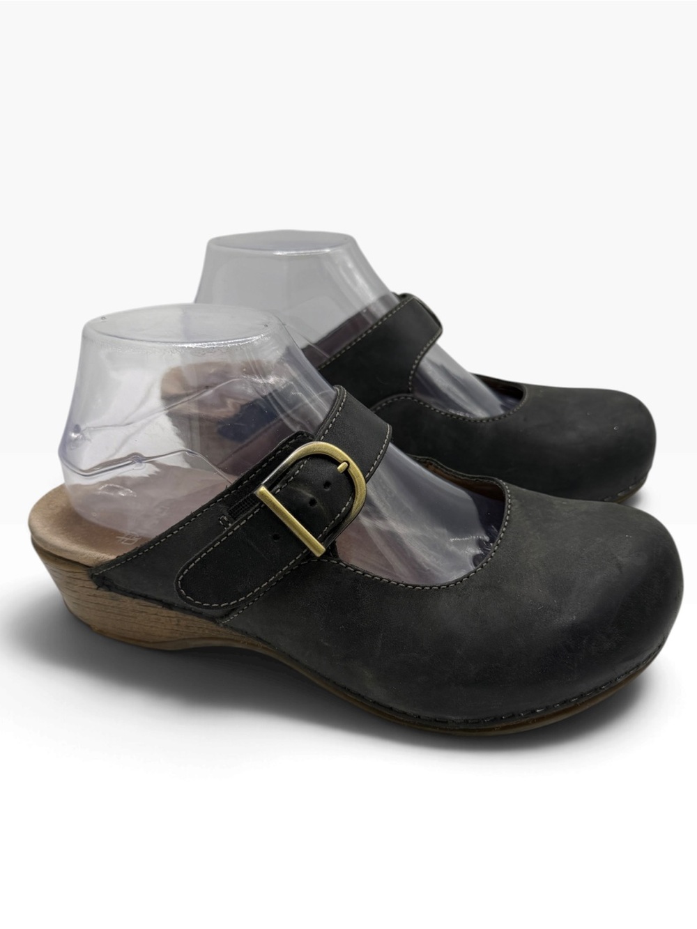 Dansko Black Mary Jane Clog with Buckle